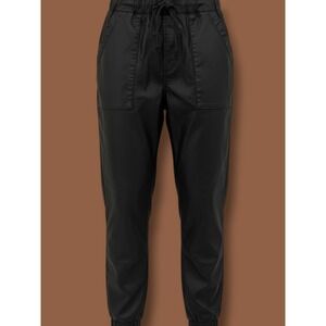 Cloth & Stone Black Utility Joggers Elastic Waist Drawstring Pants L